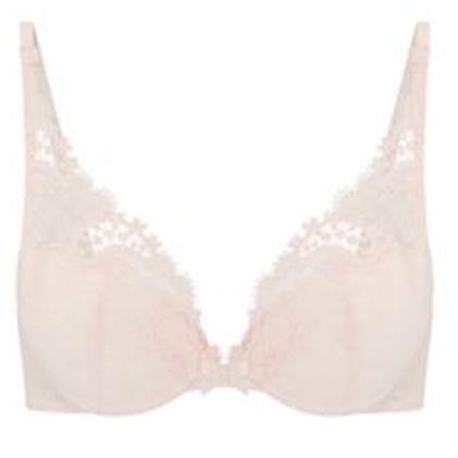 Simone Perele Wish Triangle Pushup Bra in Sakura Pink 12B347-Bras-Simone Perele-Sakura Pink-32-B-Anna Bella Fine Lingerie, Reveal Your Most Gorgeous Self!