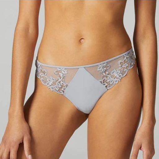 Simone Perle Saga Thong in Pearl Grey 15C700-Anna Bella Fine Lingerie-Pearl Grey-Medium (3)-