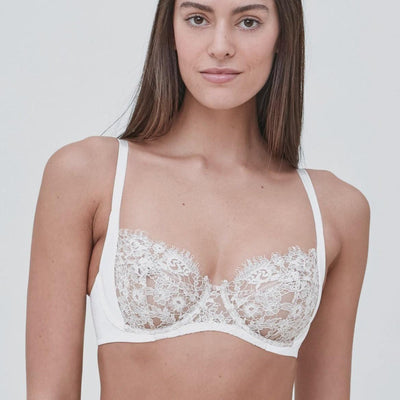 Skarlett Blue Entice Full Coverage UW Bra in White 334143-Anna Bella Fine Lingerie-White/Nylon-32-C