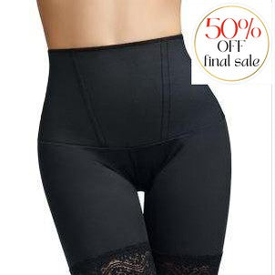 Squeem Body Allure Mid-Thigh Short 26AL-Anna Bella Fine Lingerie-Black-Medium-