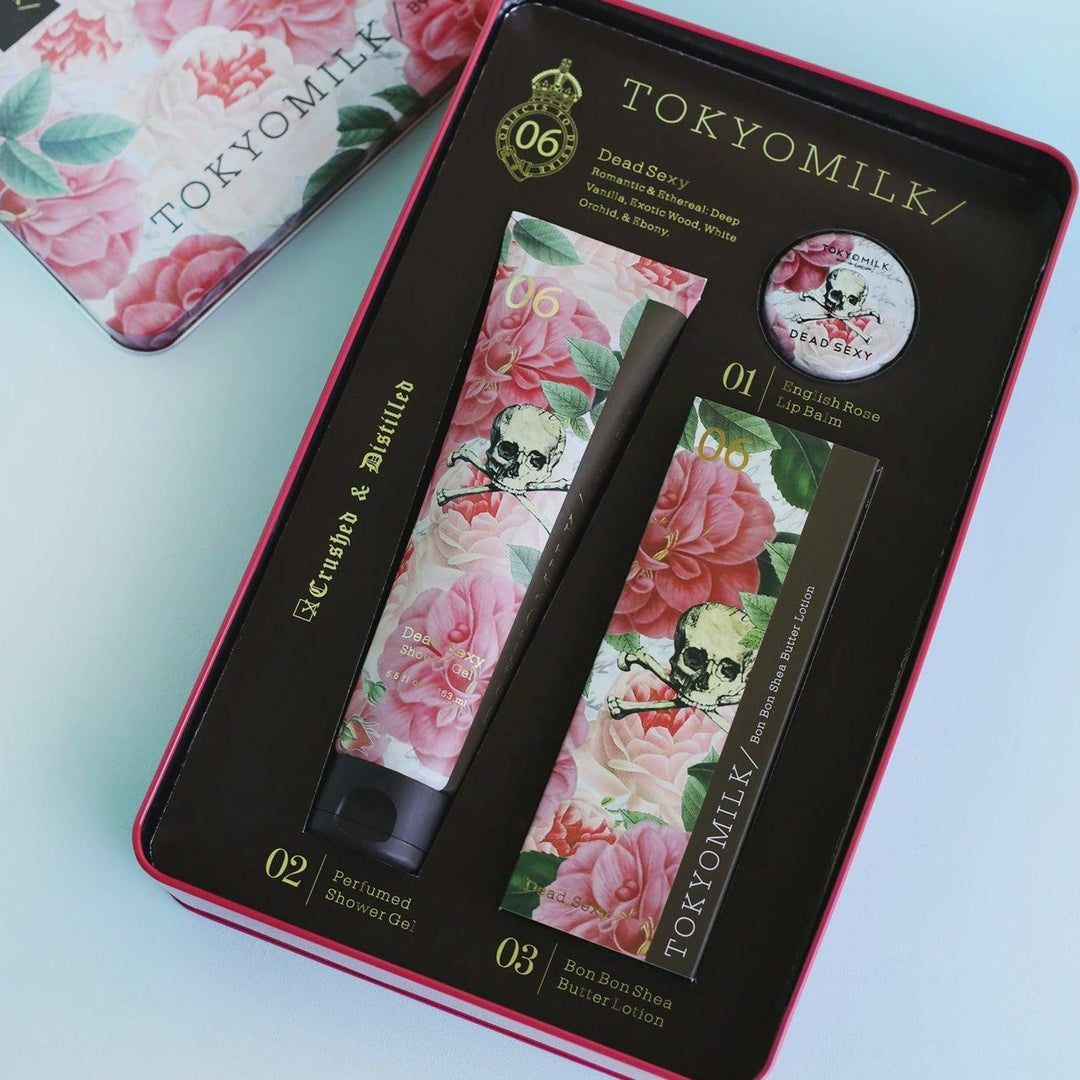 TokyoMilk Dead Sexy Gift Set Tin-Scent-Margot Elena-Anna Bella Fine Lingerie, Reveal Your Most Gorgeous Self!