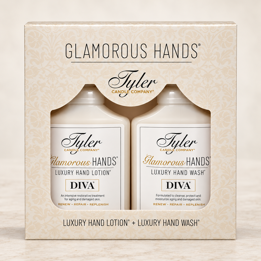 Tyler Candle Company Glamorous Hands Gift Set in Diva-Scent-Tyler Candle Company-Anna Bella Fine Lingerie, Reveal Your Most Gorgeous Self!