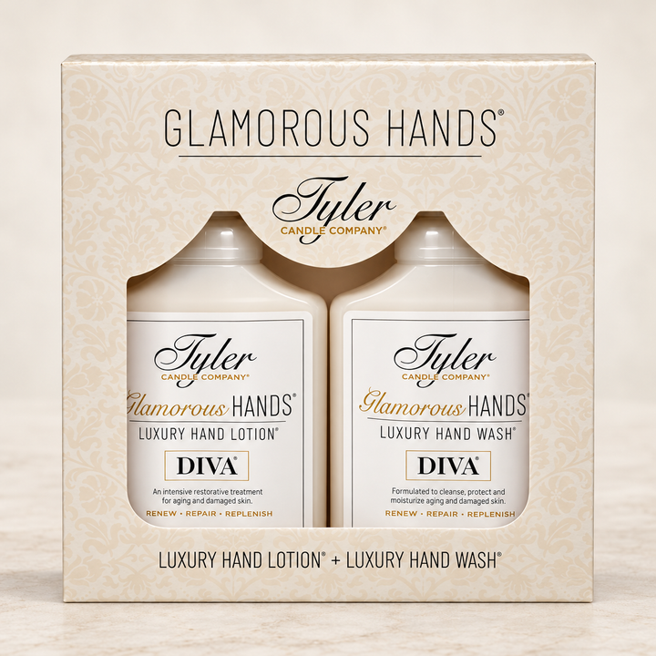 Tyler Candle Company Glamorous Hands Gift Set in Diva-Scent-Tyler Candle Company-Anna Bella Fine Lingerie, Reveal Your Most Gorgeous Self!