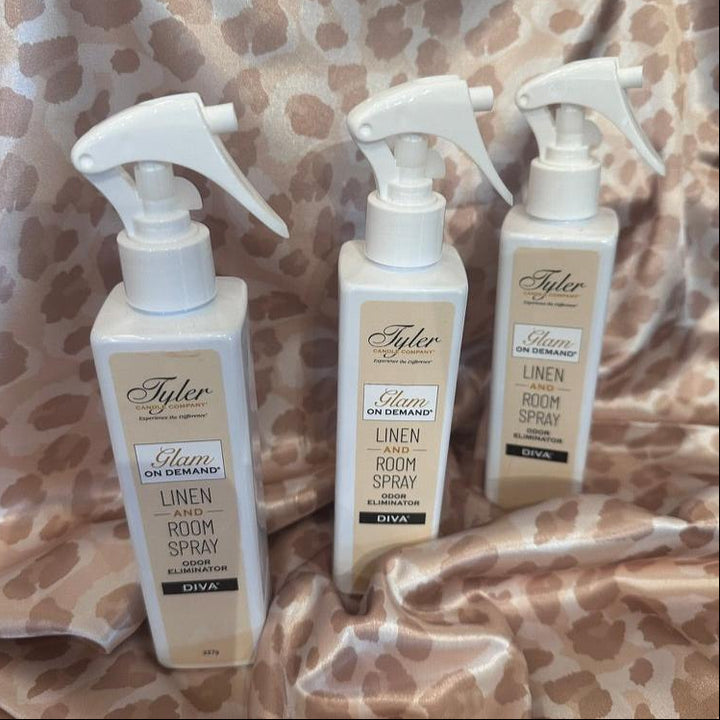 Tyler Candle Glam On Demand Diva 227g Fabric &amp; Room Spray-Scent-Tyler Candle Company-Anna Bella Fine Lingerie, Reveal Your Most Gorgeous Self!