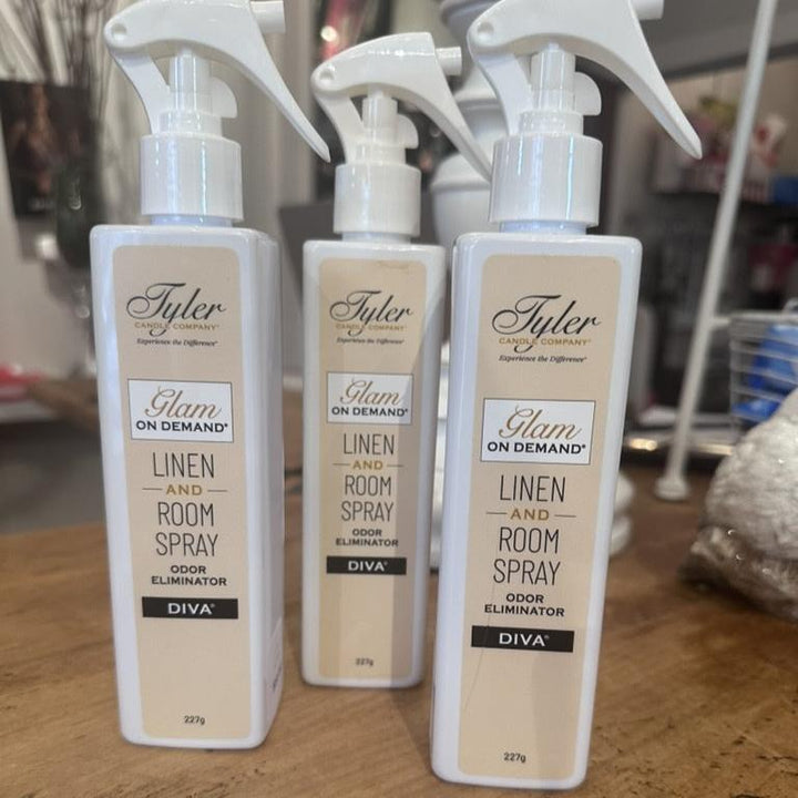 Tyler Candle Glam On Demand Diva 227g Fabric &amp; Room Spray-Scent-Tyler Candle Company-Anna Bella Fine Lingerie, Reveal Your Most Gorgeous Self!