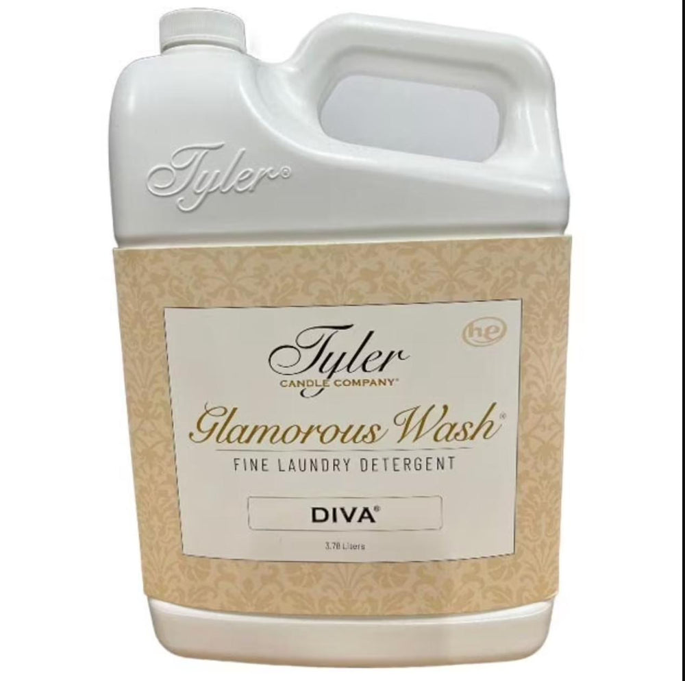 Tyler Candle Glamorous Wash in Diva Scent 3.78 Liters / 128 oz.-Delicate Wash-Tyler Candle Company-Anna Bella Fine Lingerie, Reveal Your Most Gorgeous Self!
