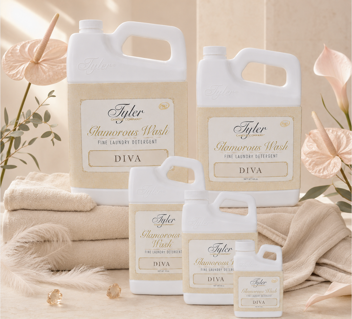 Tyler Candle Glamorous Wash in Diva Scent-Delicate Wash-Tyler Candle Company-4 oz (112 grams)-Anna Bella Fine Lingerie, Reveal Your Most Gorgeous Self!