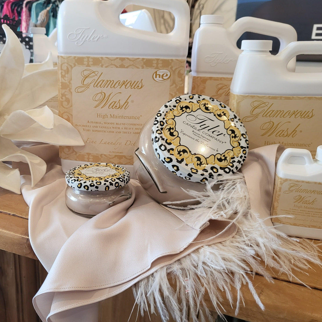 Tyler Candle Glamorous Wash in High Maintenance 3.78 Liters / 128 oz.-Delicate Wash-Tyler Candle Company-Anna Bella Fine Lingerie, Reveal Your Most Gorgeous Self!