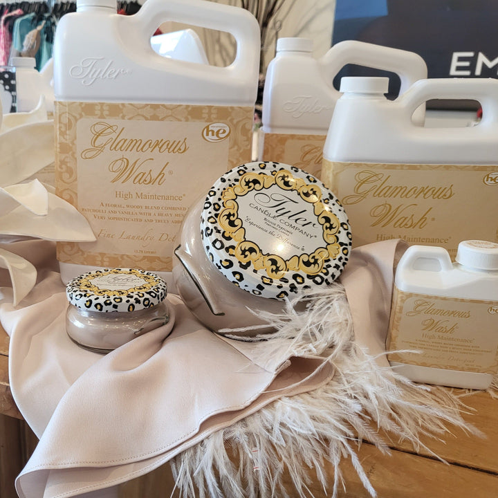 Tyler Candle Glamorous Wash in High Maintenance 454g / 16 oz.-Delicate Wash-Tyler Candle Company-Anna Bella Fine Lingerie, Reveal Your Most Gorgeous Self!