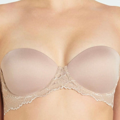 Va Bien Enchanté Strapless Push Up Bra 883-Anna Bella Fine Lingerie-Nude-34-A