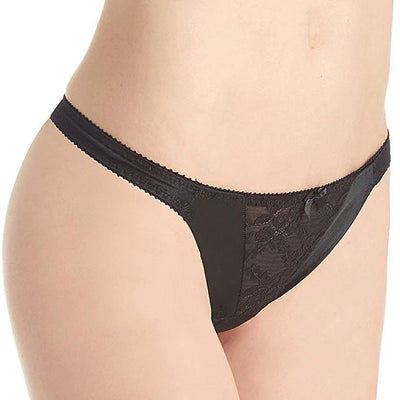 Va Bien Lace Thong 052-Anna Bella Fine Lingerie-Black-Small-