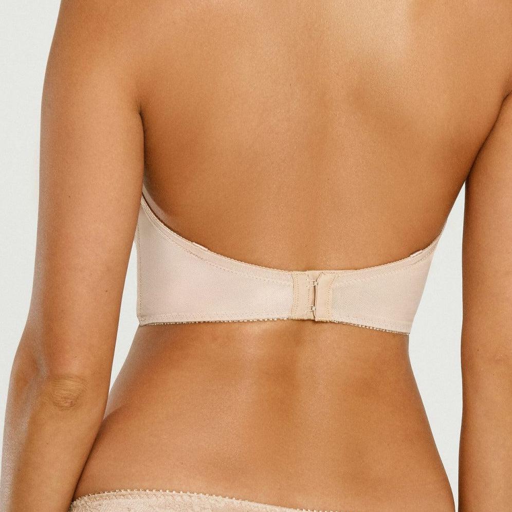 Va Bien Marquise Strapless Low Back Longline Bra 2527-Strapless Bras-Va Bien-Nude-32-E-Anna Bella Fine Lingerie, Reveal Your Most Gorgeous Self!