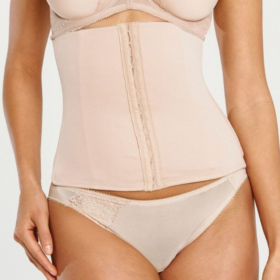 Va Bien Microfiber Waist Cincher 301-Anna Bella Fine Lingerie-Nude-Large-