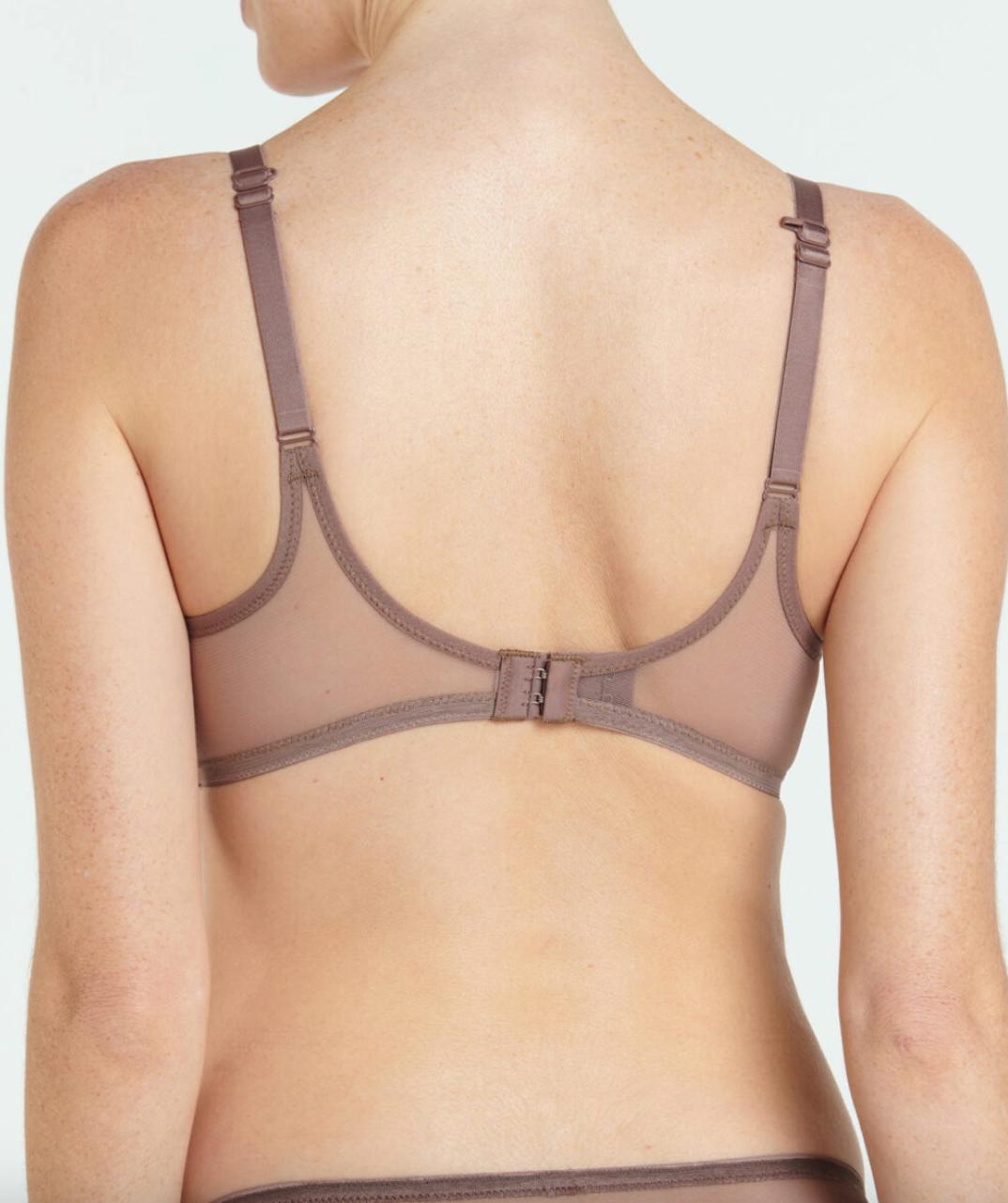 Va Bien Palmier Plunge Bra 770 in Cocoa-Anna Bella Fine Lingerie-Cocoa-34-B