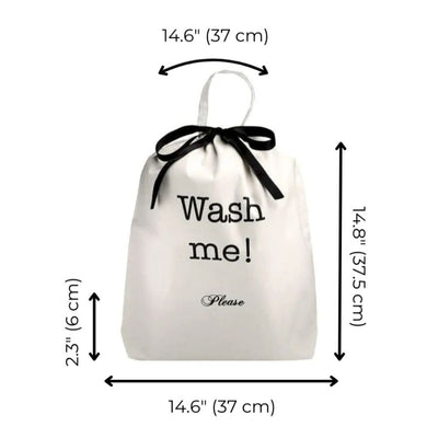 Wash Me Please Laundry Bag in Cream-Anna Bella Fine Lingerie-