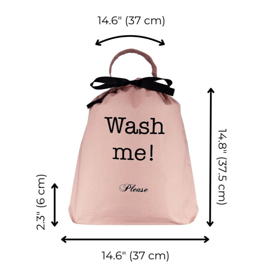 Wash Me Please Laundry Bag in Pink Blush-Anna Bella Fine Lingerie-