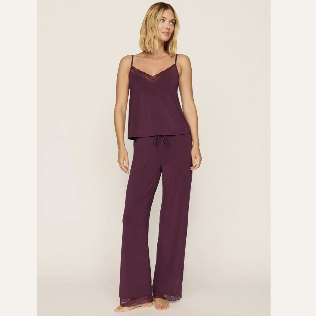 Eberjey Kari Cami &amp; Pant PJ Set C4060Z in Wildberry