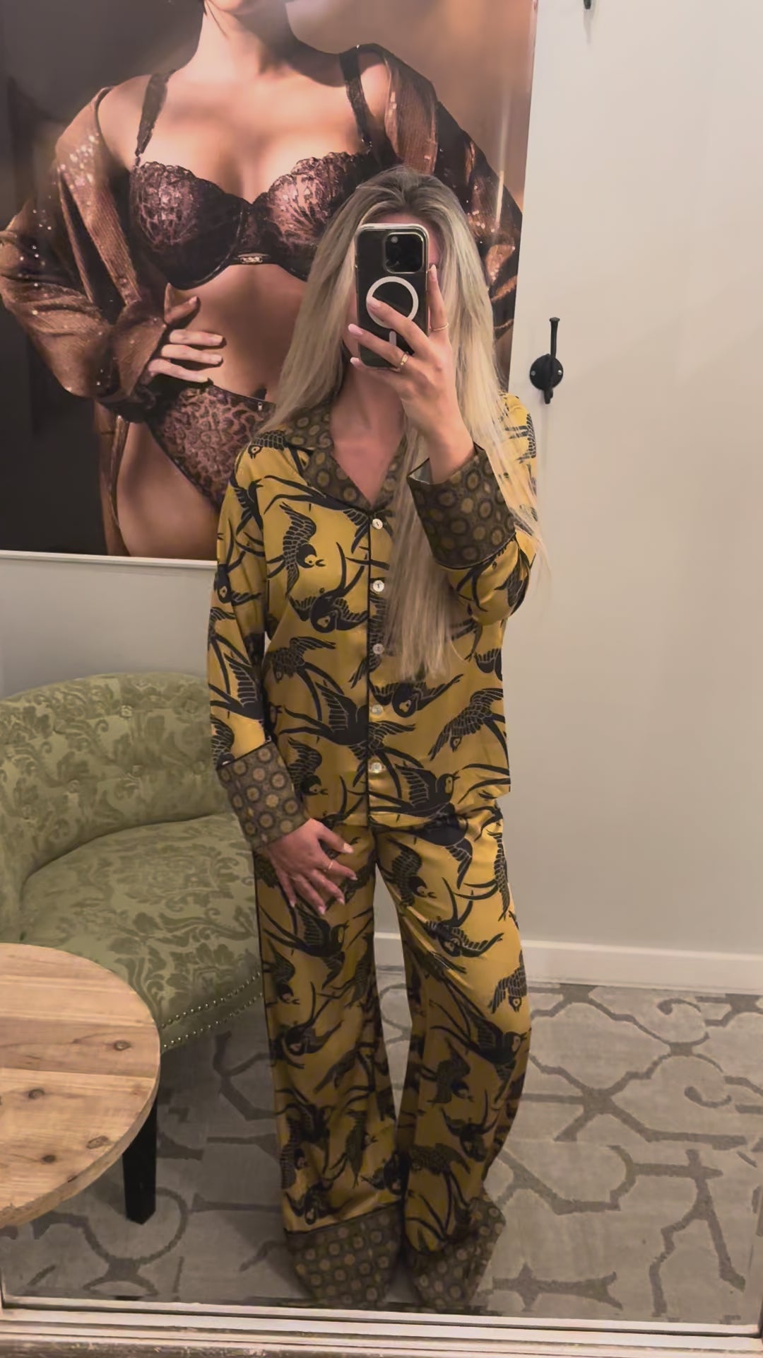 Kilo Brava Satin Collection Long PJ Set 14203