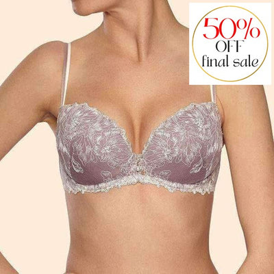 Ajour Amarula Padded Bra in Nude & Turquoise FINAL SALE (50% Off