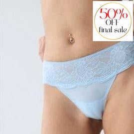 Ajour Forget-Me-Not Brazilian Thong C170-Panties-Ajour-Sky Blue-XSmall-Anna Bella Fine Lingerie, Reveal Your Most Gorgeous Self!