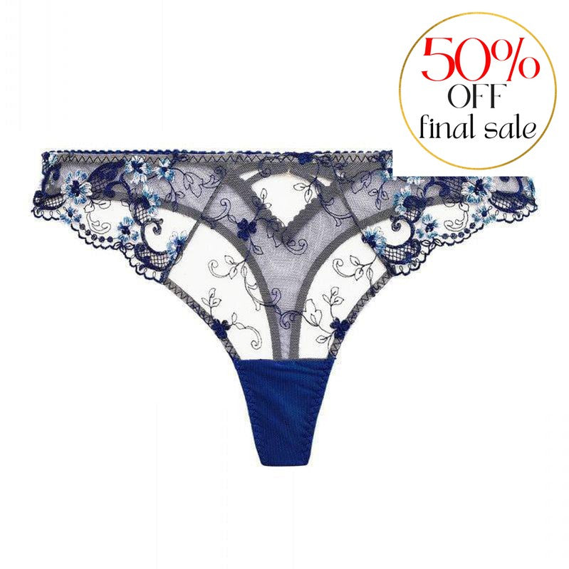 Aubade Idylle A Giverny Tanga IF26-Panties-Aubade-Le Mots Bleus-XSmall-Anna Bella Fine Lingerie, Reveal Your Most Gorgeous Self!