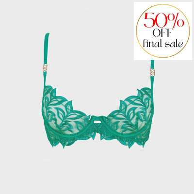 Bluebella Isadora Bra in Columbia Green 41755-Bras-Bluebella-Columbia Green-34-B-Anna Bella Fine Lingerie, Reveal Your Most Gorgeous Self!