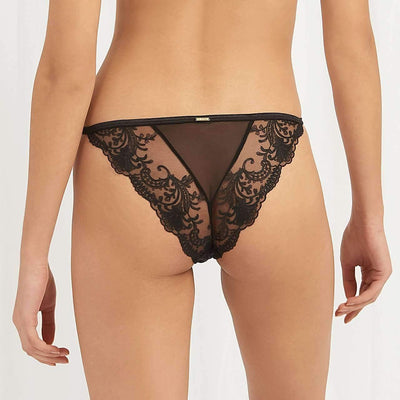 Bluebella Marseille Brief 40993-Panties-Bluebella-Black-XSmall-Anna Bella Fine Lingerie, Reveal Your Most Gorgeous Self!