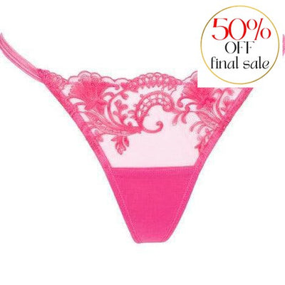 Bluebella Marseille Thong in Fandango Pink 41631-Panties-Bluebella-Fandango Pink-XSmall-Anna Bella Fine Lingerie, Reveal Your Most Gorgeous Self!