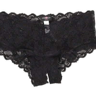Cosabella Never Say Never Naughtie NEVER0711-Panties-Cosabella-Black-Small/Medium-Anna Bella Fine Lingerie, Reveal Your Most Gorgeous Self!