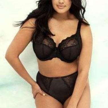 Elomi Charley UW Plunge EL4382-Bras-Elomi-Black-38-E-Anna Bella Fine Lingerie, Reveal Your Most Gorgeous Self!