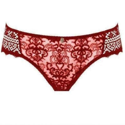 Empreinte Cassiopee Thong 01151 in Red Fusion-Panties-Empreinte-Red Fusion-XSmall-Anna Bella Fine Lingerie, Reveal Your Most Gorgeous Self!