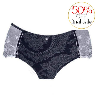 Empreinte Lilly Rose Shorty 0282-Panties-Empreinte-Argent-Small-Anna Bella Fine Lingerie, Reveal Your Most Gorgeous Self!