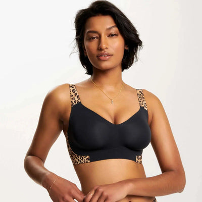 Evelyn & Bobbie Beyond Bra in Leopard-Non-Wired Bras-Evelyn & Bobbie-Leopard-Small-Anna Bella Fine Lingerie, Reveal Your Most Gorgeous Self!