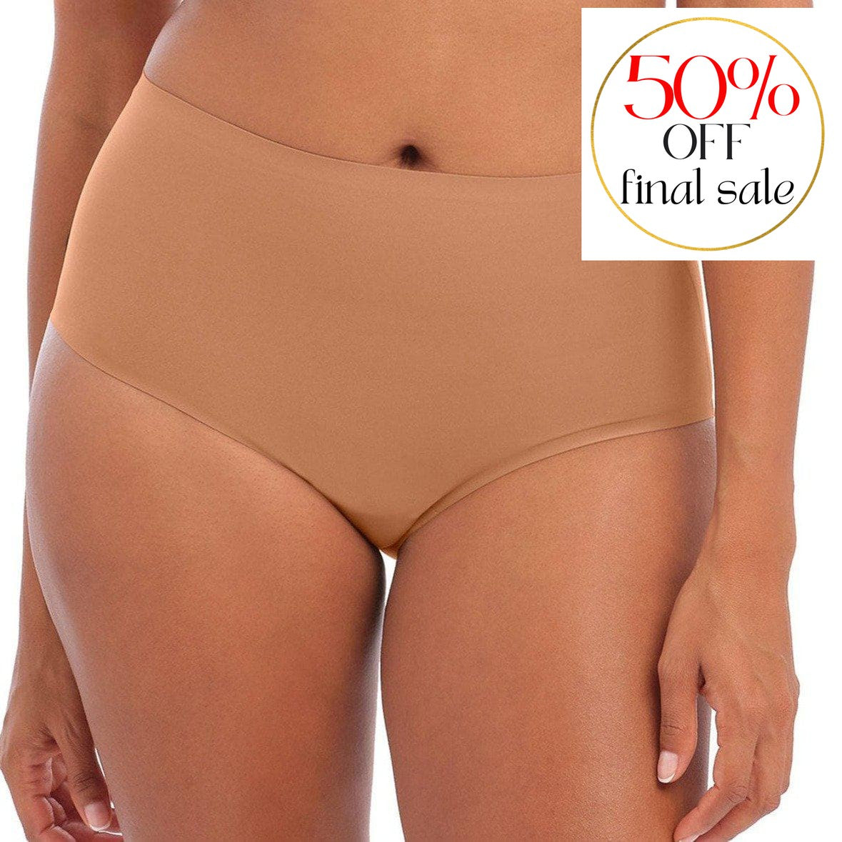 Fantasie Smoothease Invisible Stretch Full Brief FL2328-Panties-Fantasie-Cinnamon-One Size-Anna Bella Fine Lingerie, Reveal Your Most Gorgeous Self!