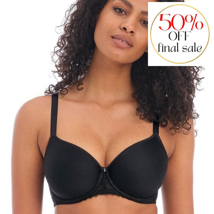 Freya Signature UW Moulded Spacer Bra in Black AA400510-Bras-Freya-Black-30-D-Anna Bella Fine Lingerie, Reveal Your Most Gorgeous Self!