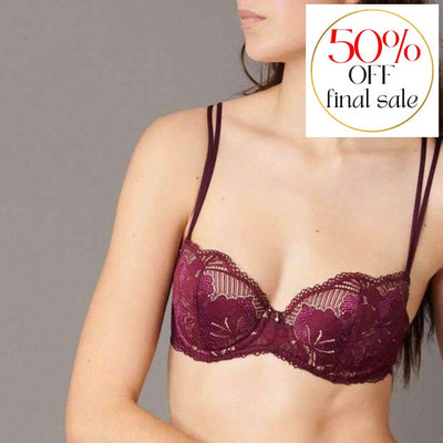 36B Cup Size Bras  Lace Triangle Padded Push Up Luxury Designer Bras -  Mimi Holliday
