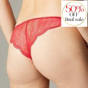Implicite Frivole Tanga 26H710-Panties-Implicite-Red Poppy-XSmall-Anna Bella Fine Lingerie, Reveal Your Most Gorgeous Self!