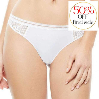 Implicite Infinity Thong 20F700-Panties-Implicite-White-XSmall-Anna Bella Fine Lingerie, Reveal Your Most Gorgeous Self!