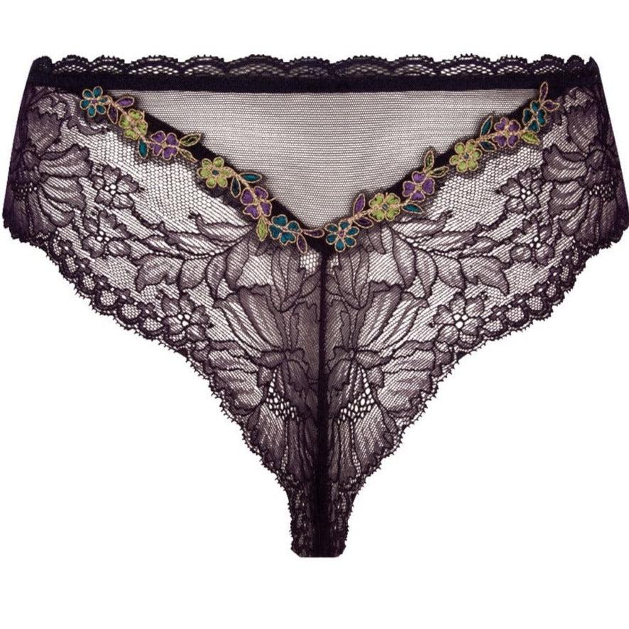 Lise Charmel Dentelle Cashmer Thong ACH0051-Panties-Lise Charmel-Emaux Cashmer-XSmall-Anna Bella Fine Lingerie, Reveal Your Most Gorgeous Self!