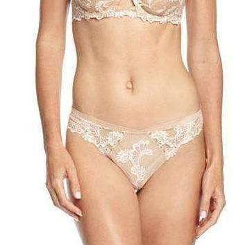 Lise Charmel Dressing Floral Thong ACC0088-Panties-Lise Charmel-Ambre Nacre-Small-Anna Bella Fine Lingerie, Reveal Your Most Gorgeous Self!