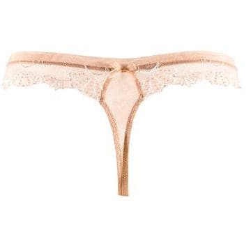 Lise Charmel Dressing Floral Thong in Ambre Nacre ACC0088-Panties-Lise Charmel-Ambre Nacre-XSmall-Anna Bella Fine Lingerie, Reveal Your Most Gorgeous Self!