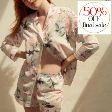 Maison Lejaby Nufit Garden Pajama Set 21197-Loungewear-Maison Lejaby-Garden-Small-Anna Bella Fine Lingerie, Reveal Your Most Gorgeous Self!