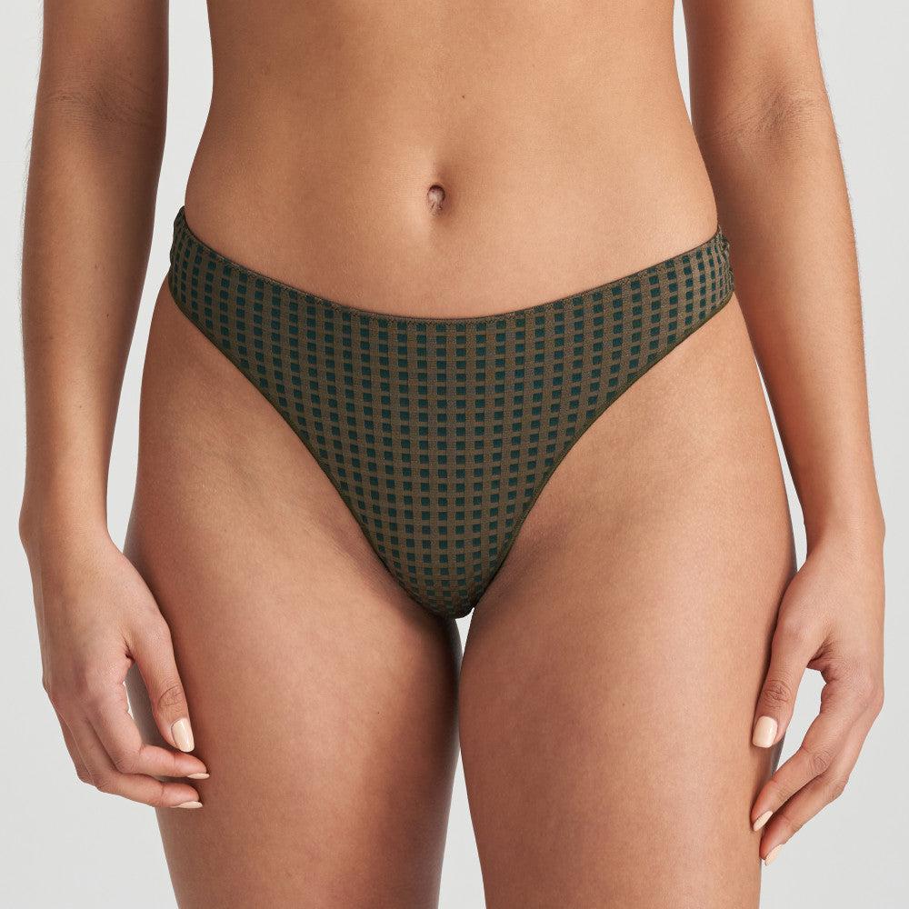 Marie Jo Avero Thong in Tiny Jade 0600410-Panties-Marie Jo-Tiny Jade-XSmall-Anna Bella Fine Lingerie, Reveal Your Most Gorgeous Self!