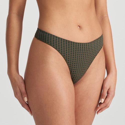 Marie Jo Avero Thong in Tiny Jade 0600410-Panties-Marie Jo-Tiny Jade-XSmall-Anna Bella Fine Lingerie, Reveal Your Most Gorgeous Self!