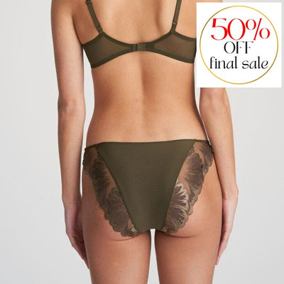 Marie Jo Phoebe Rio Brief 0502450-Panties-Marie Jo-Olive Green-XSmall-Anna Bella Fine Lingerie, Reveal Your Most Gorgeous Self!