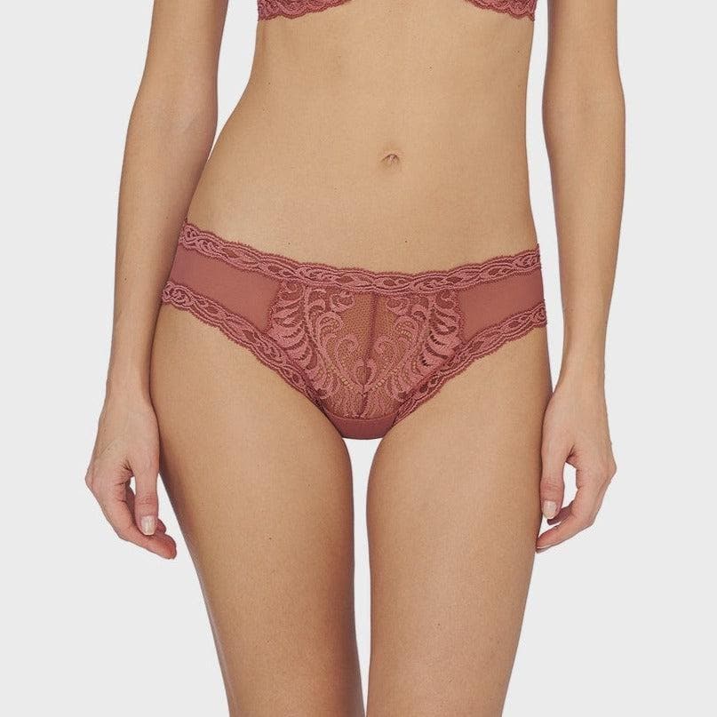 Natori Feathers Hipster in Sandy Rose 753023-Panties-Natori-Sandy Rose-Small-Anna Bella Fine Lingerie, Reveal Your Most Gorgeous Self!