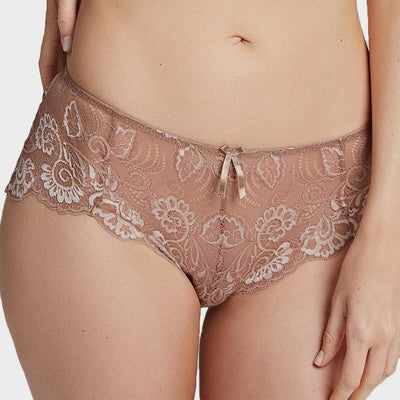 Panache Andorra Short in Warm Taupe 5674-Panties-Panache-Warm Taupe-Small-Anna Bella Fine Lingerie, Reveal Your Most Gorgeous Self!