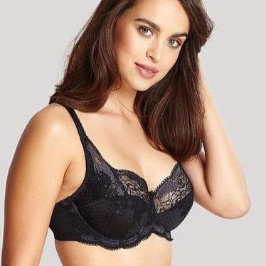 Panache Clara Full Cup Bra 7255 in Charcoal/Black-Bras-Panache-Charcoal/Black-30-H-Anna Bella Fine Lingerie, Reveal Your Most Gorgeous Self!