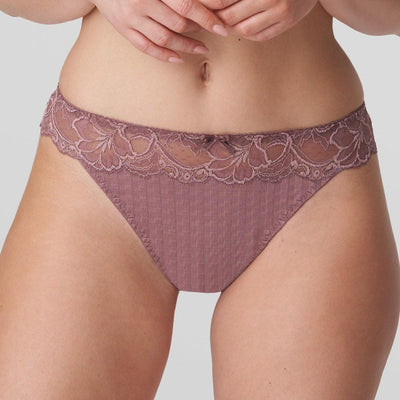 Prima Donna Madison Thong 0662125-Panties-Prima Donna-Satin Taupe-Medium-Anna Bella Fine Lingerie, Reveal Your Most Gorgeous Self!