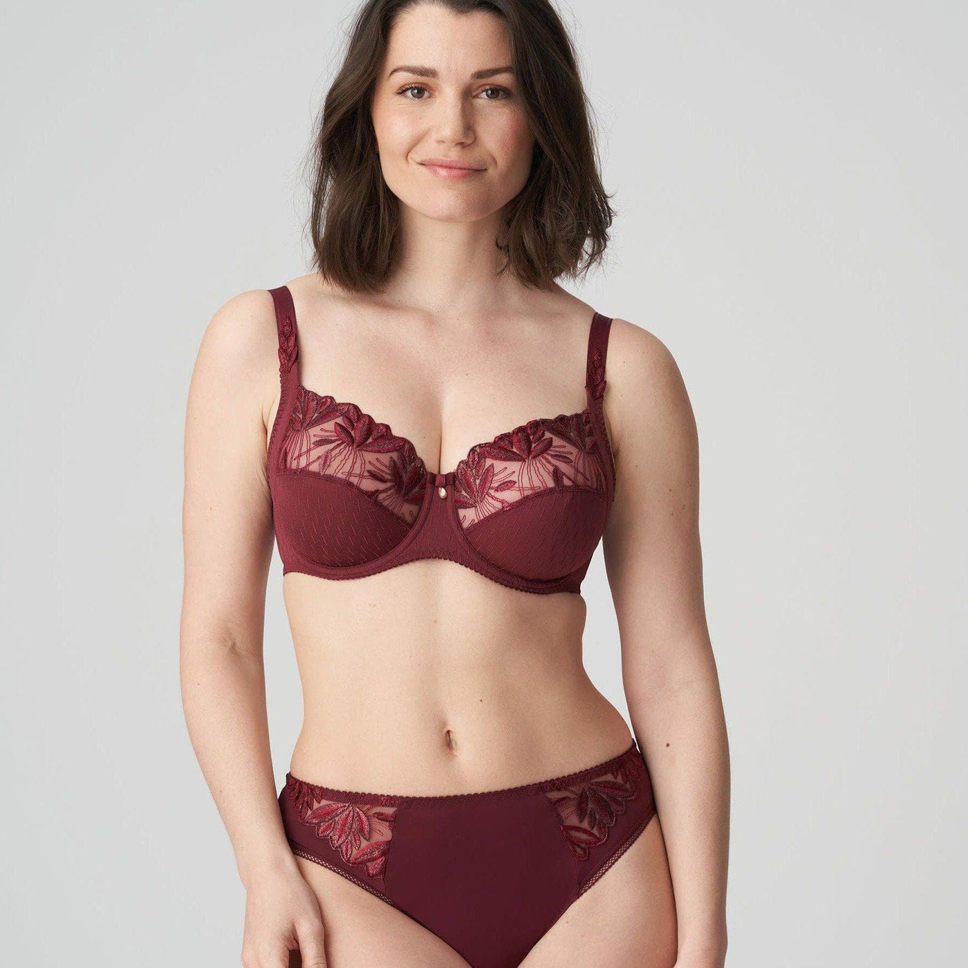 Prima Donna Orlando Full Cup Bra in Deep Cherry 0163150/51-Bras-Prima Donna-Deep Cherry-34-G-Anna Bella Fine Lingerie, Reveal Your Most Gorgeous Self!